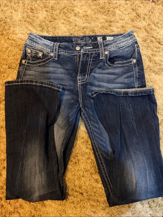 Miss Me Denim - Miss Me Two-Tone Dark & Medium Wash Bootcut Jeans